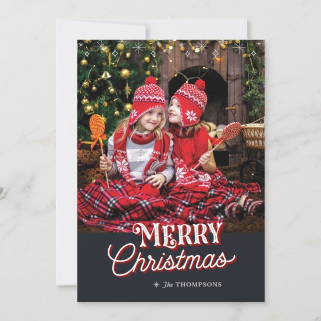 Wonderful Time of the Year Christmas Photo Card (Front)