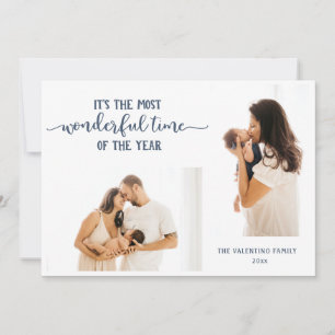 Wonderful Time Of Year 2 photo Holiday Card