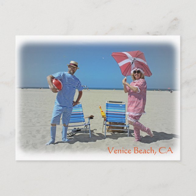 Wonderful Venice Beach Postcard! Postcard (Front)