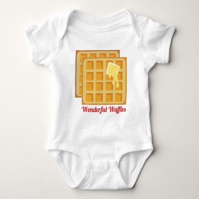 Wonderful Waffles Baby Bodysuit (Front)