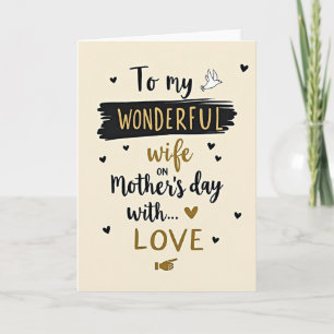Wonderful Wife Love Card