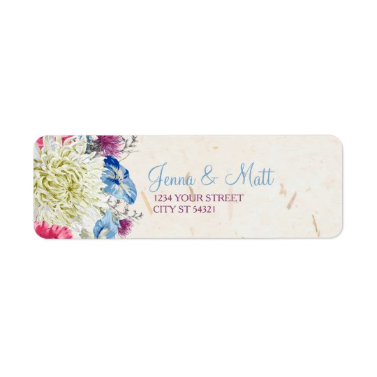 Wonderful Wildflowers Address Labels