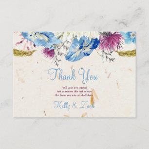 Wonderful Wildflowers Thank You Cards