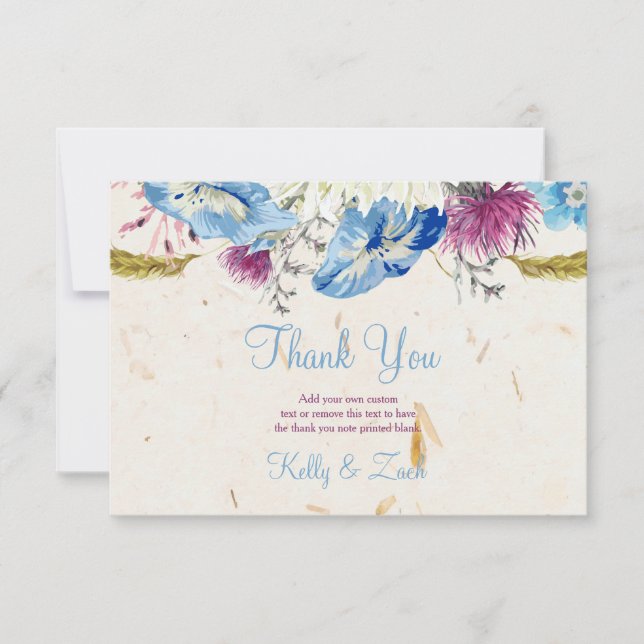 Wonderful Wildflowers Thank You Cards (Front)