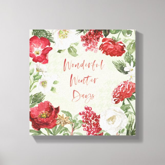 Wonderful Winter Days Canvas Print (Front)