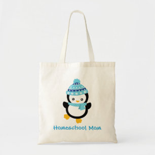 Wonderful Winter Penguin Homeschool Mom Tote Bag