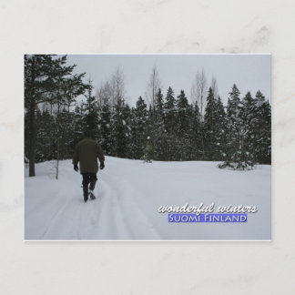 Wonderful Winters in Suomi Finland Postcard
