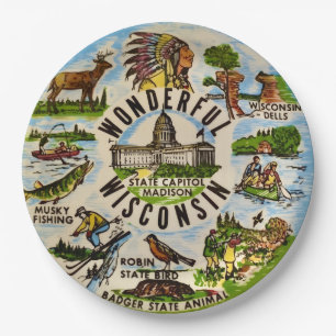 Wonderful Wisconsin Party Plates