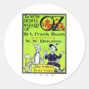 Wonderful Wizard Of Oz Classic Round Sticker