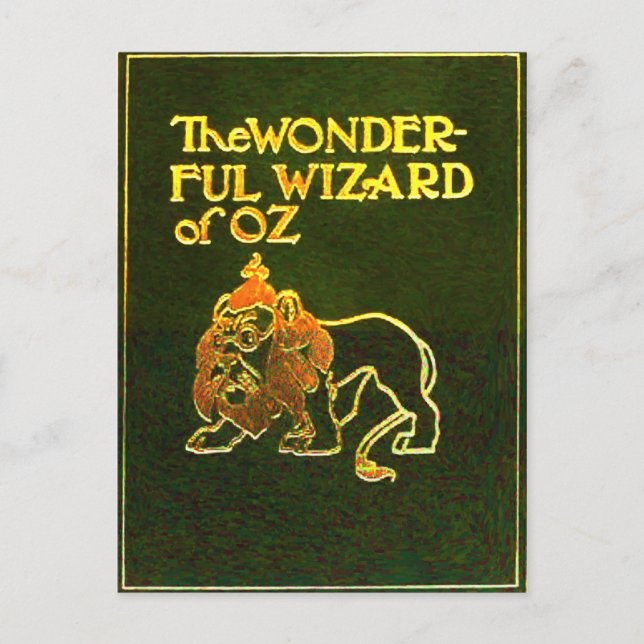 Wonderful Wizard of Oz Cowardly Lion Postcard (Front)