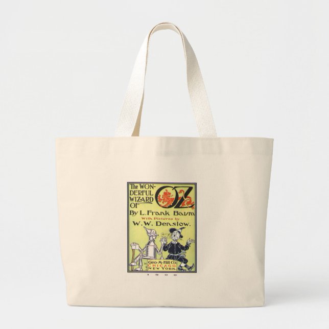 Wonderful Wizard Of Oz Large Tote Bag (Front)
