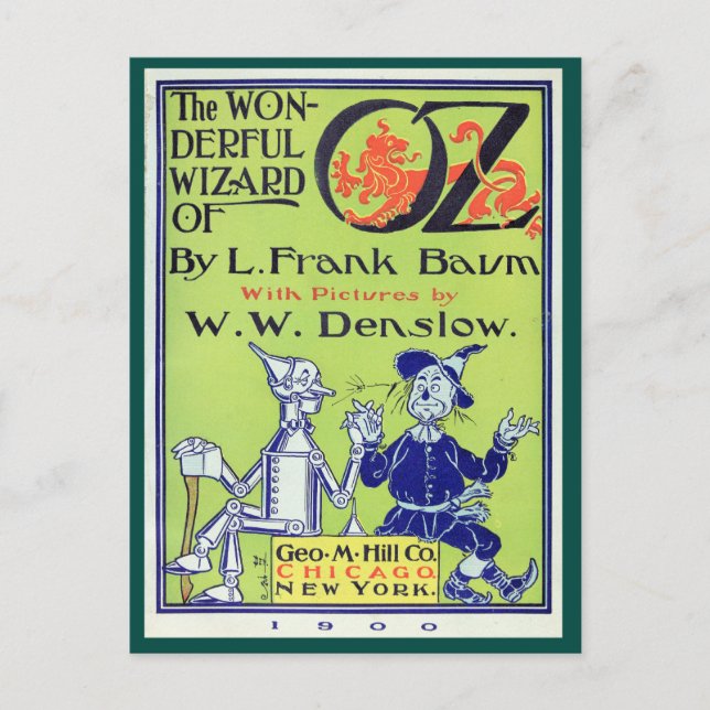 Wonderful Wizard of Oz Postcard (Front)