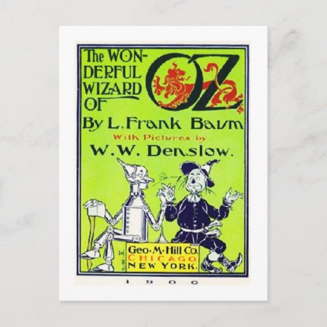 Wonderful Wizard Of Oz Postcard (Front)