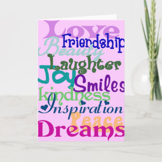Wonderful Words Card