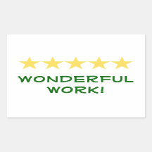 Wonderful Work - Teacher sticker series (rec,basic