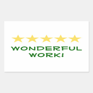 Wonderful Work - Teacher sticker series (rec,basic
