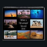 Wonderful World Calendar<br><div class="desc">All the wonder of the natural world is captured here for you to share. Take a fabulous journey through some spectacular areas of our planet with these fabulous photos. A gift you'll want to frame !</div>
