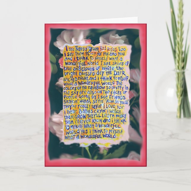 WONDERFUL WORLD CARD (Front)