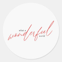 Wonderful World Gift & Mailing Red