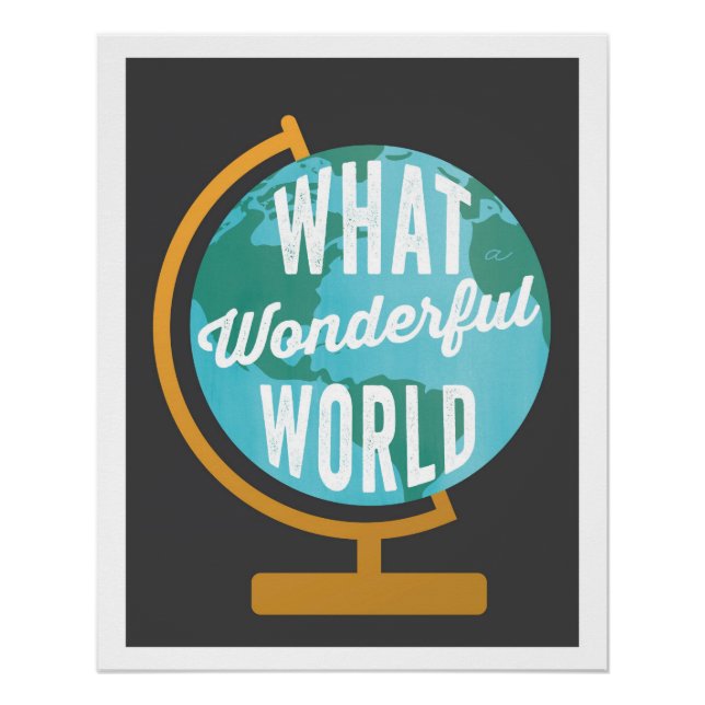 Wonderful World Globe Art Print (Front)