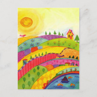 wonderful world postcard