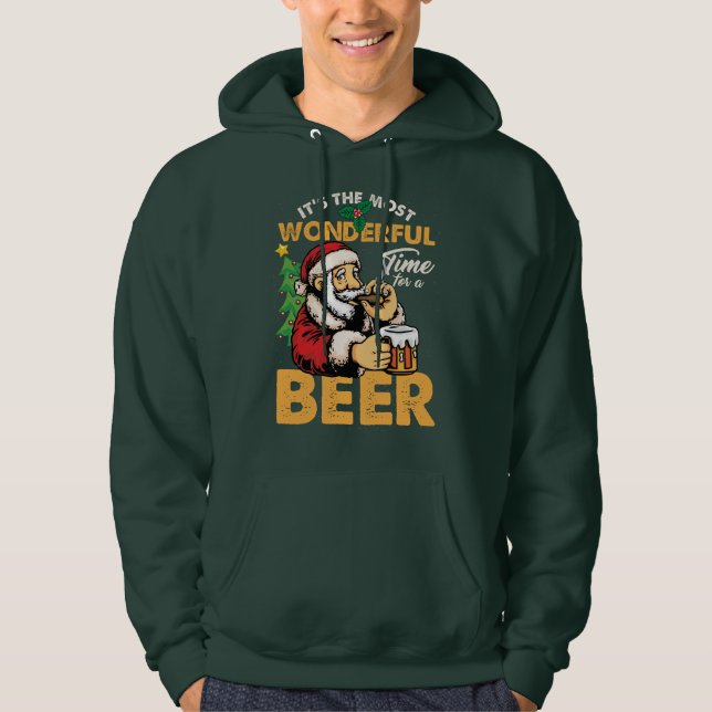 Wonderfull Time For A Beer Hoodie (Front)