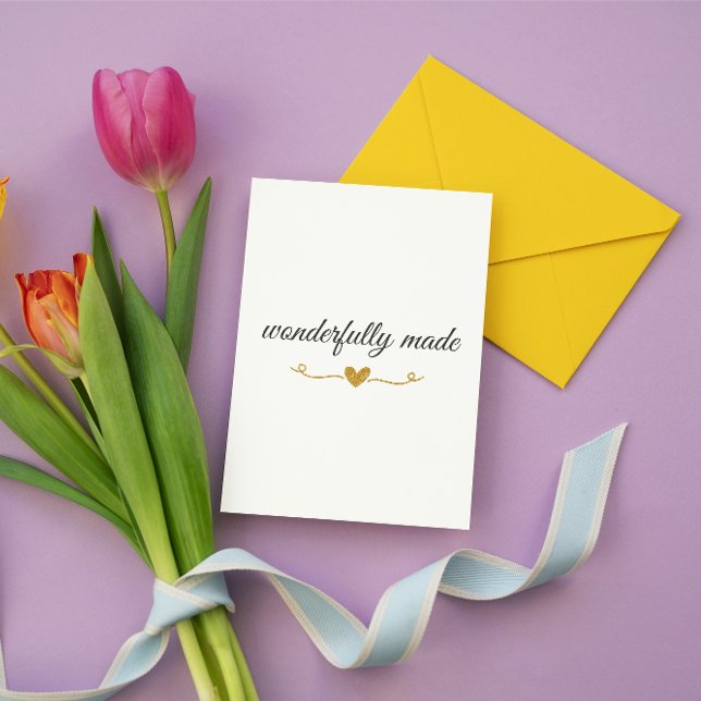 Wonderfully Made – Christian Valentine’s Day Card  (Creator Uploaded)