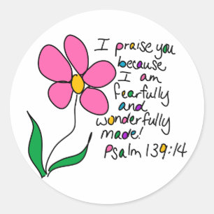 Wonderfully Made Classic Round Sticker