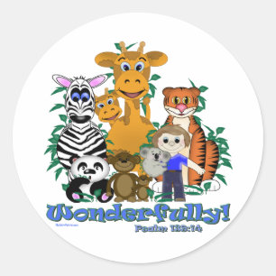 Wonderfully Made Classic Round Sticker