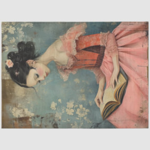 Wonderfully Weird Vintage Girl Tissue Paper