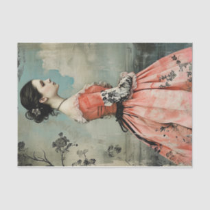 Wonderfully Weird Vintage Girl Tissue Paper