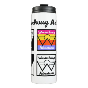 Wonderhussy Adventures Repeating Logo Thermal Tumbler