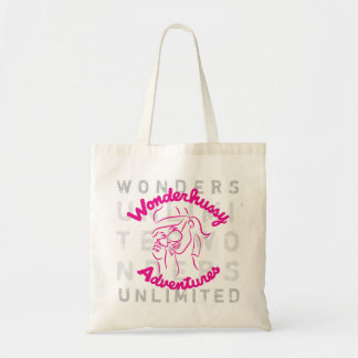 Wonderhussy Adventures 'Wonders' Portrait Tote Bag