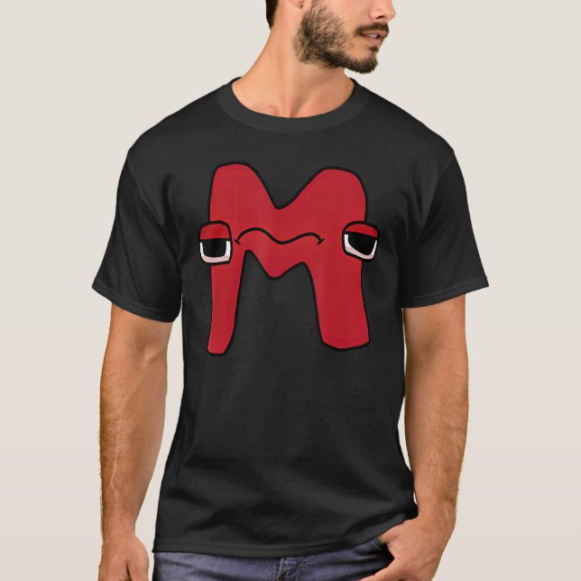 Wondering Letter M Alphabet Lore T-Shirt (Front)