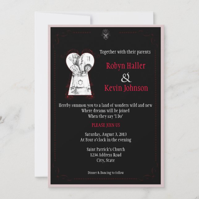 Wonderland 2 invitation (Front)