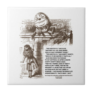 Wonderland Alice Humpty Dumpty Conversation Quote Tile