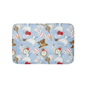 Wonderland Alice Pattern Bath Mat