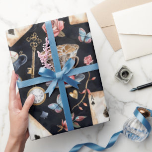 Wonderland Alice Pattern  Wrapping Paper