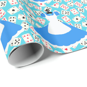 Wonderland Alice Pattern Wrapping Paper