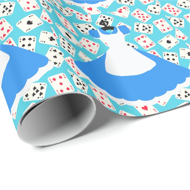 Wonderland Alice Pattern Wrapping Paper (Roll Corner)