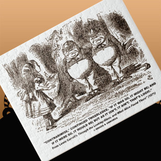 Wonderland Alice Tweedledum Tweedledee Logic Qte Jigsaw Puzzle