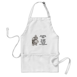 Wonderland Be Careful What You Drink (Alice) Standard Apron