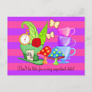 Wonderland Birthday Postcard