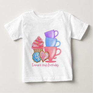 Wonderland  Birthday Tea Party Baby T-Shirt