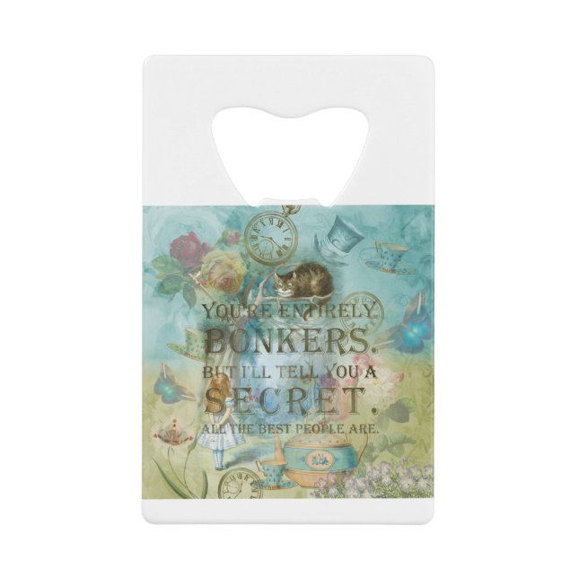 Wonderland - bonkers Quote -  Alice In Wonderland (Front)