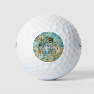 Wonderland - bonkers Quote -  Alice In Wonderland Golf Balls