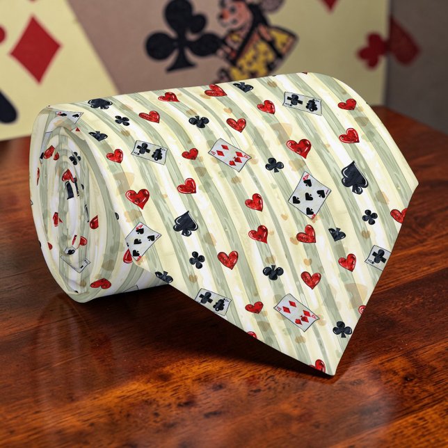 Wonderland Cards Pattern Necktie Tie (Creator Uploaded)