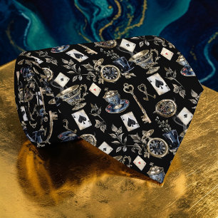 Wonderland Classic Pattern Necktie Tie
