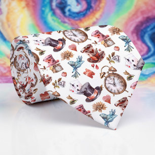 Wonderland Classic Pattern Necktie Tie