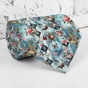 Wonderland Classic Pattern Necktie Tie